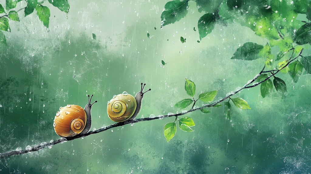 雨天的蜗牛