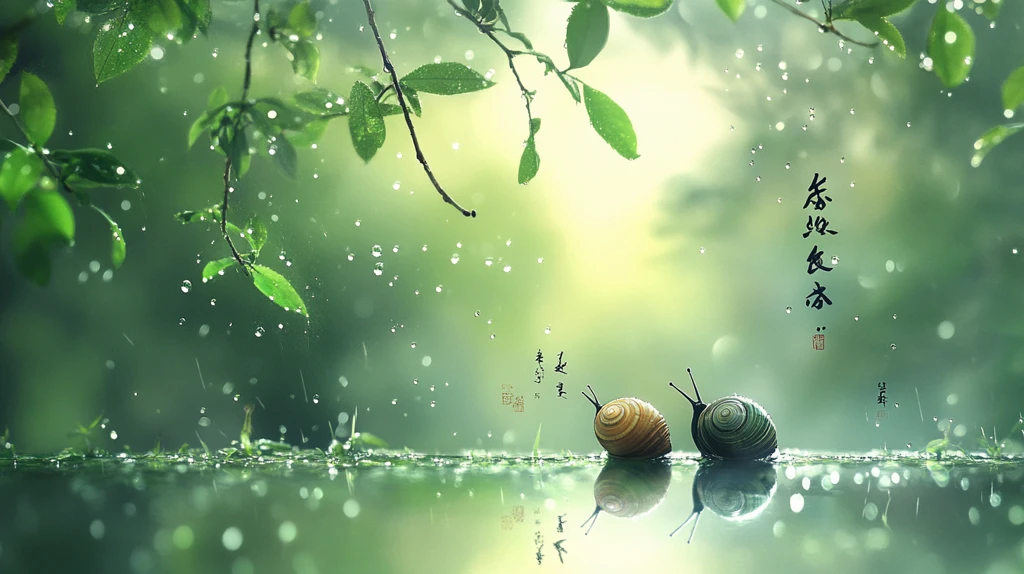 雨中的蜗牛