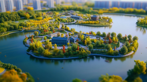 魅力雄安市悬浮岛设计