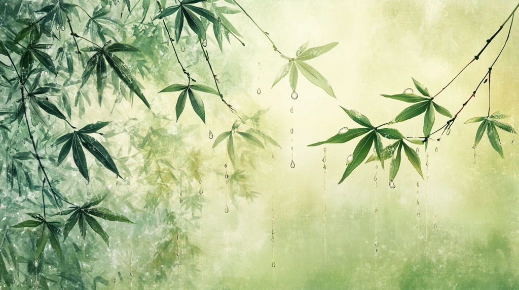 唯美竹叶背景