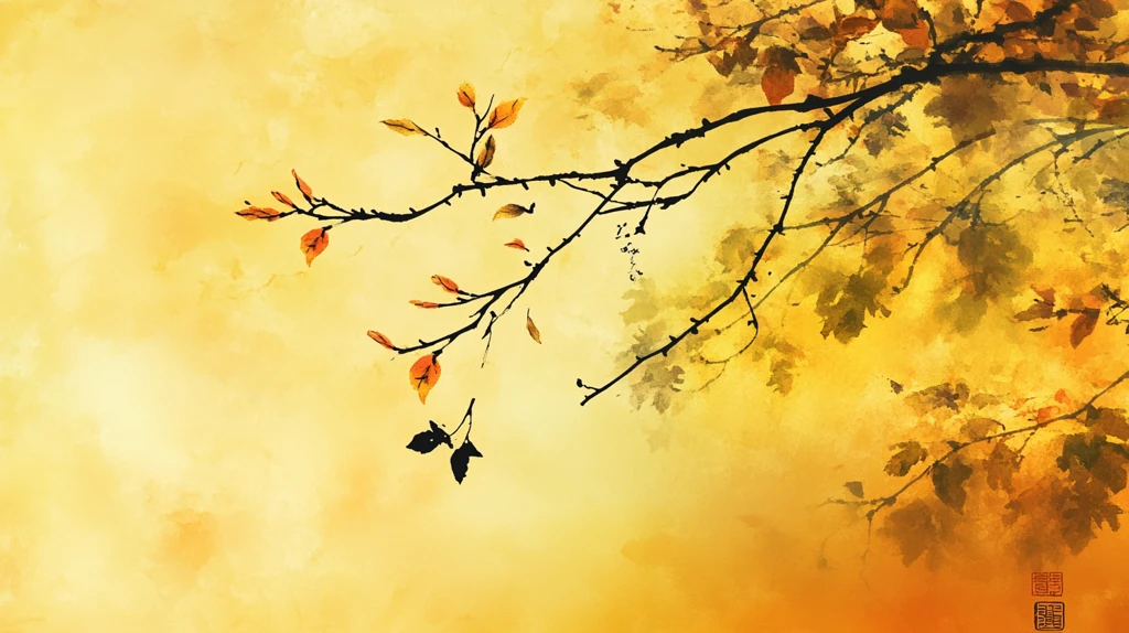 精美水墨秋韵