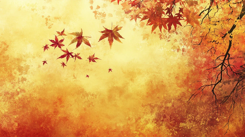 梦幻油画枫叶背景
