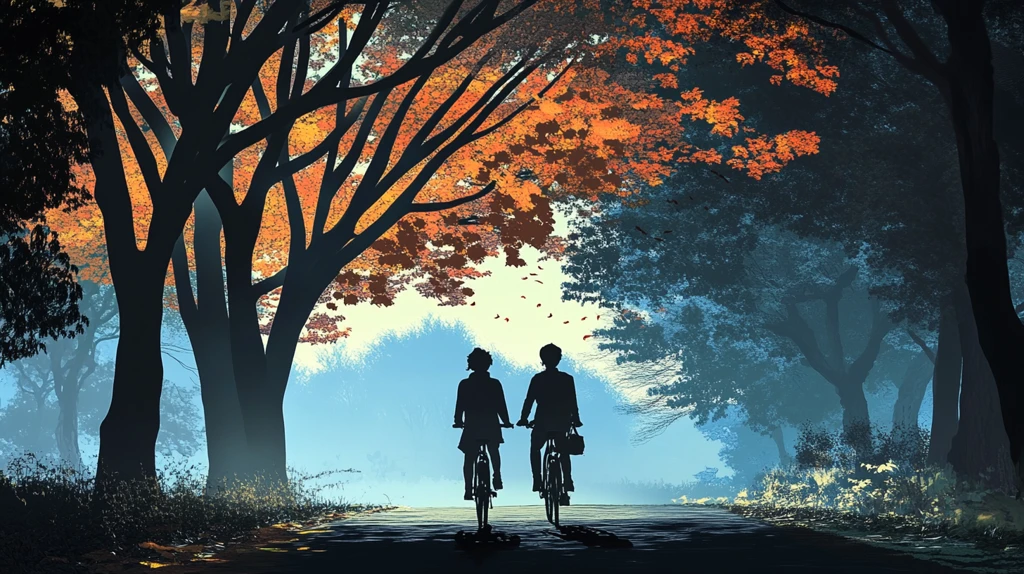 骑行驴友青春旅行