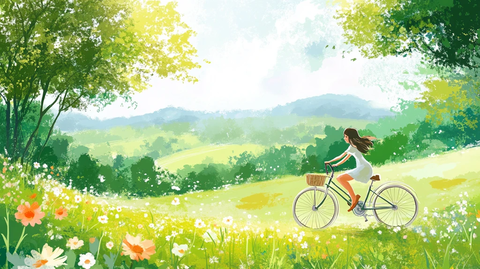 骑行驴友青春旅行