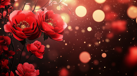 立体玫瑰花藤背景