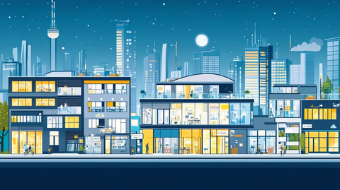 城市豪宅概念城市