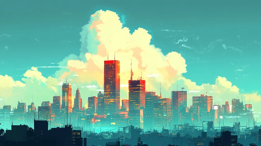 大都市绚丽云彩