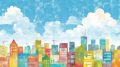 城市图画插图