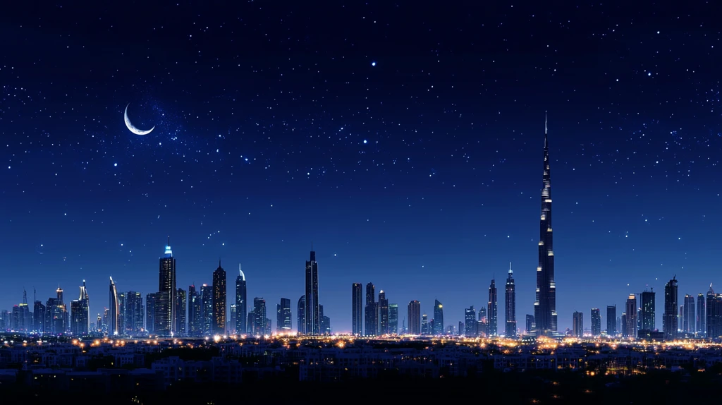 迪拜意境迪拜插画