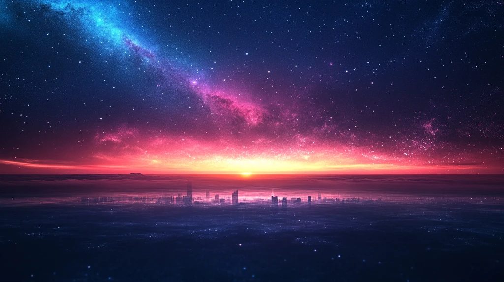 唯美宇宙会议背景