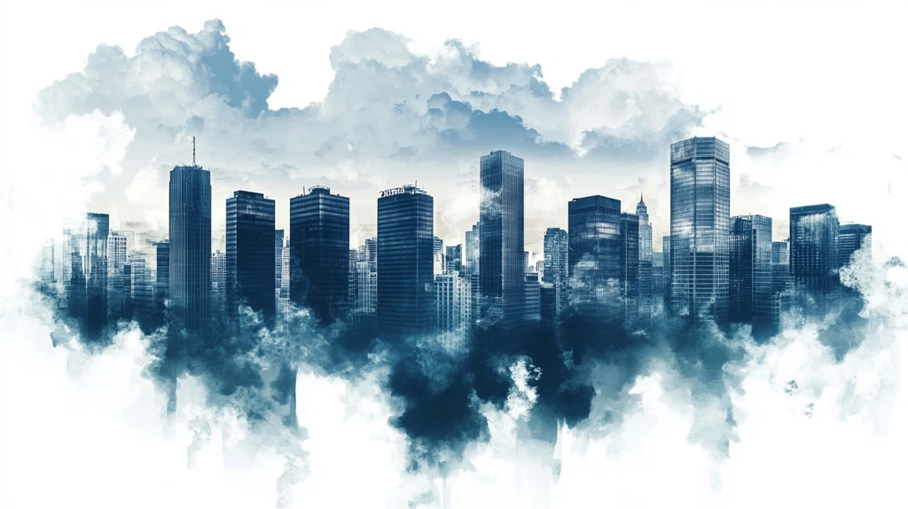 意境水墨城市建筑