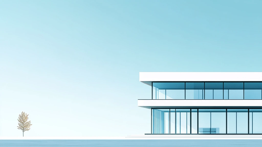 白色极简意境地产