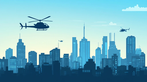 南航综合保障基地插画