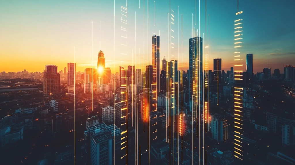 现代城市科技背景