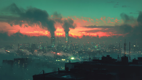 大都市绚丽云彩