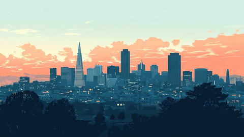 洛杉矶城市鼠绘