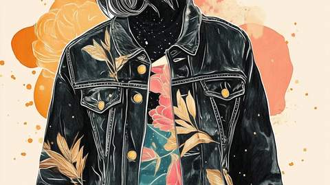 潮牌服饰包装插画