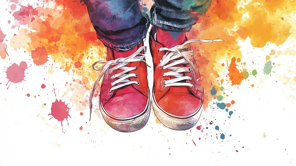 滑板鞋女孩插画