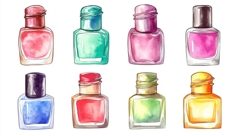 手绘化妆品美甲指甲油