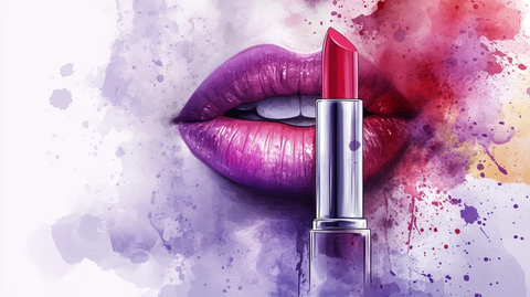 口红插画