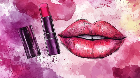口红插画