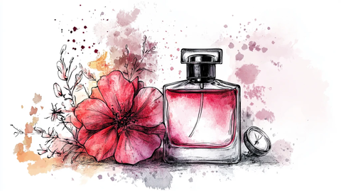 香水包装插画