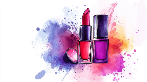 口红插画