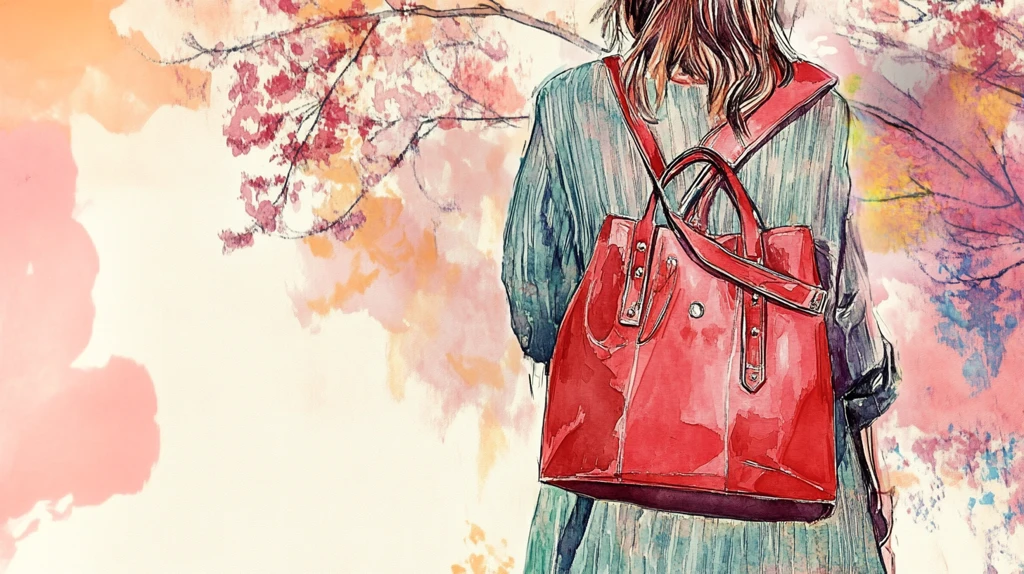 包包插画女孩