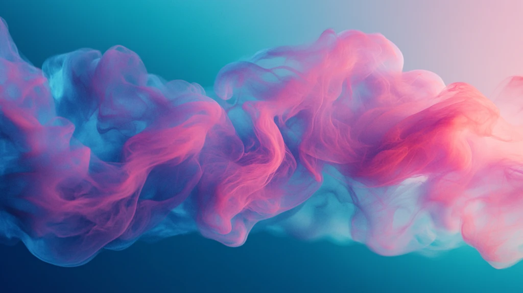 炫彩飘逸烟雾舞字