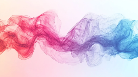 彩色烟雾线条