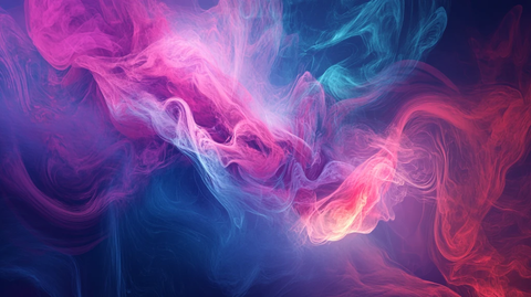 彩色烟雾晕染梦幻墨迹
