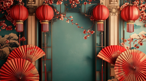 喜庆场景灯笼密布