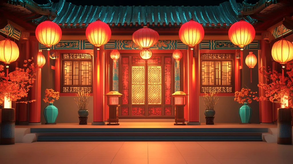 古代中状元报喜场景