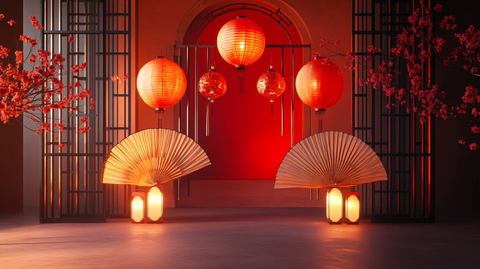 喜庆场景灯笼密布