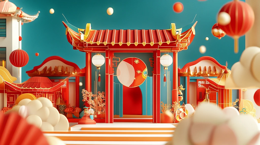 元宵节氛围包装