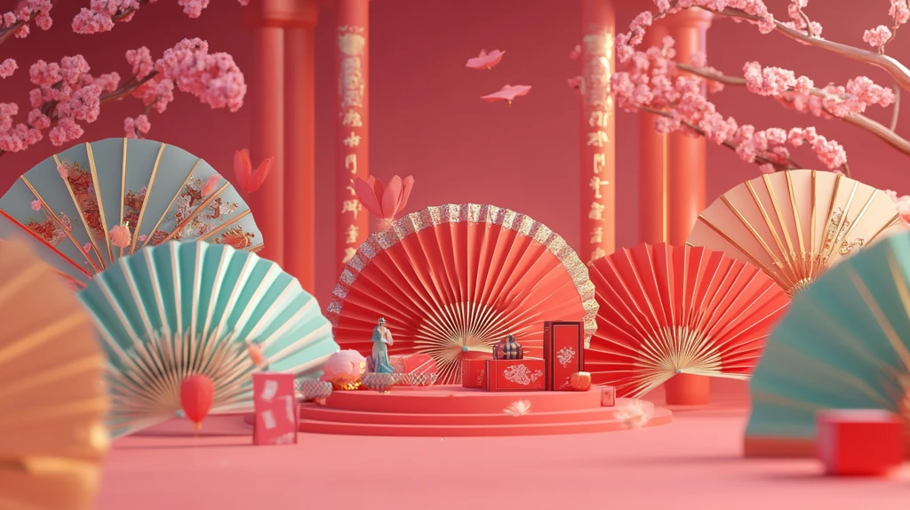 元宵节拍框堆头小景