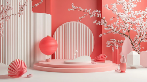 元宵节拍框堆头小景