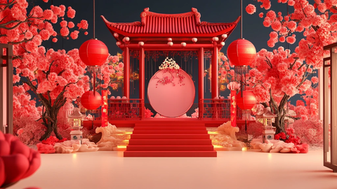 新年美陈情人节