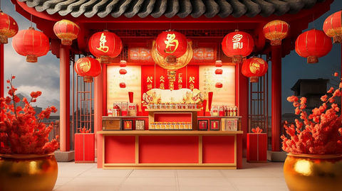 古代中状元报喜场景