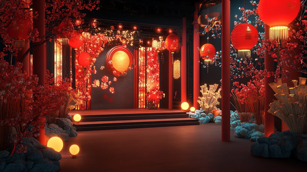 中式红色仪式区