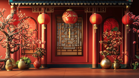 古代中状元报喜场景