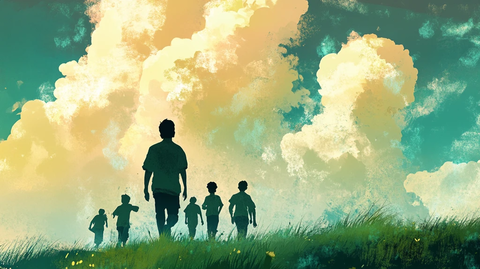 回家路上童年少年