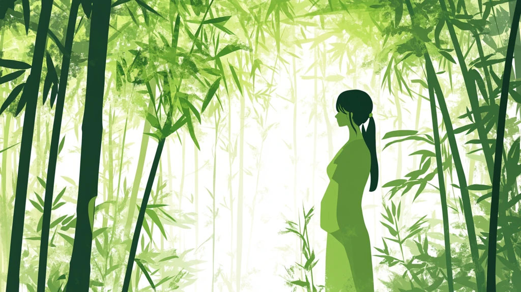 竹林中的美女