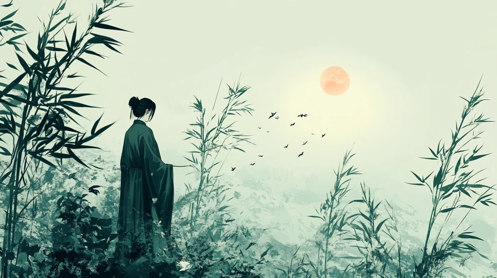 古风人像水墨山水