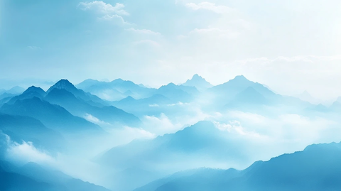 蓝调远山背景