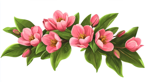 手绘鲜花郁金香