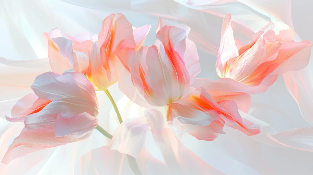 质感郁金香花朵