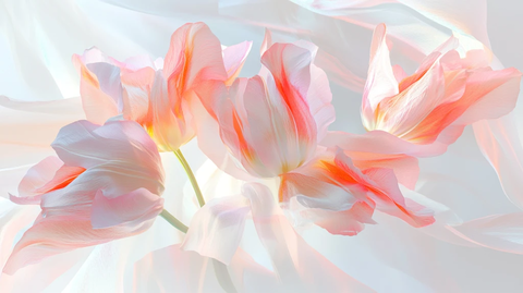 质感郁金香花朵