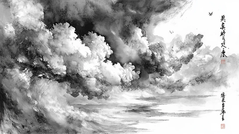 水墨晴天霹雳