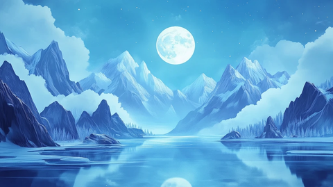 星月河幻想插画